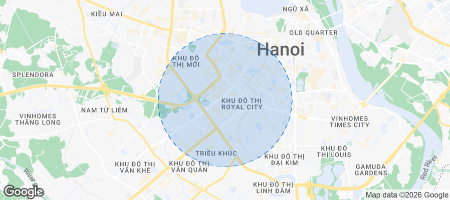 Quận Thanh Xuân Airbnb map